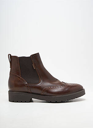 Bottines/boots matière lisse talon plat jusqu'à 3cm marron NERO GIARDINI femme