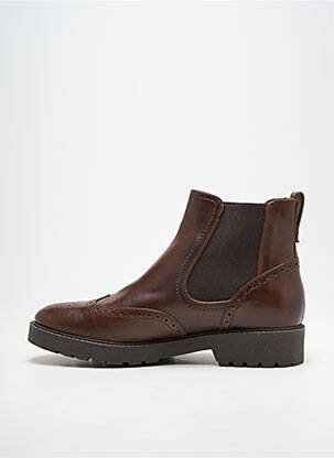 Bottines/boots matière lisse talon plat jusqu'à 3cm marron NERO GIARDINI femme