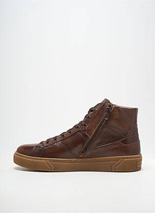 Bottines/boots fermeture zippée bout rond marron NERO GIARDINI homme