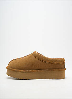 Mules/sabots talon plat jusqu'à 3cm marron NATURAL WORLD femme