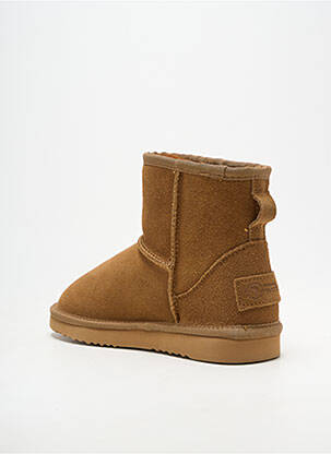 Bottines/boots fourrée talon plat jusqu'à 3cm marron NATURAL WORLD femme