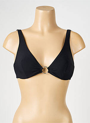 Haut de maillot de bain stretch haut triangles noir PASSIONATA femme