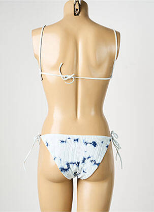 Maillot de bain 2 pièces stretch haut triangles bleu CHANTELLE femme