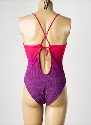 Maillot de bain 1 pièce haut triangles haut triangles rose CHANTELLE femme