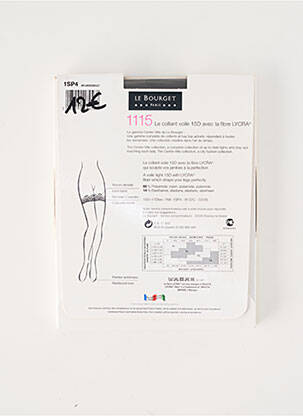 Bas stretch noir LE BOURGET femme