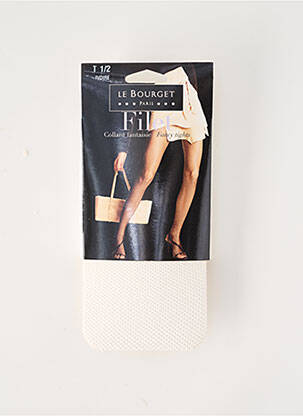 Collants stretch blanc LE BOURGET femme