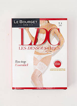 Bas stretch beige LE BOURGET femme