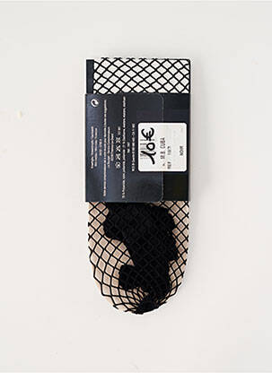 Chaussettes tissage résille noir LE BOURGET femme