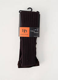 Collants tissage côtelé noir DORE DORE fille