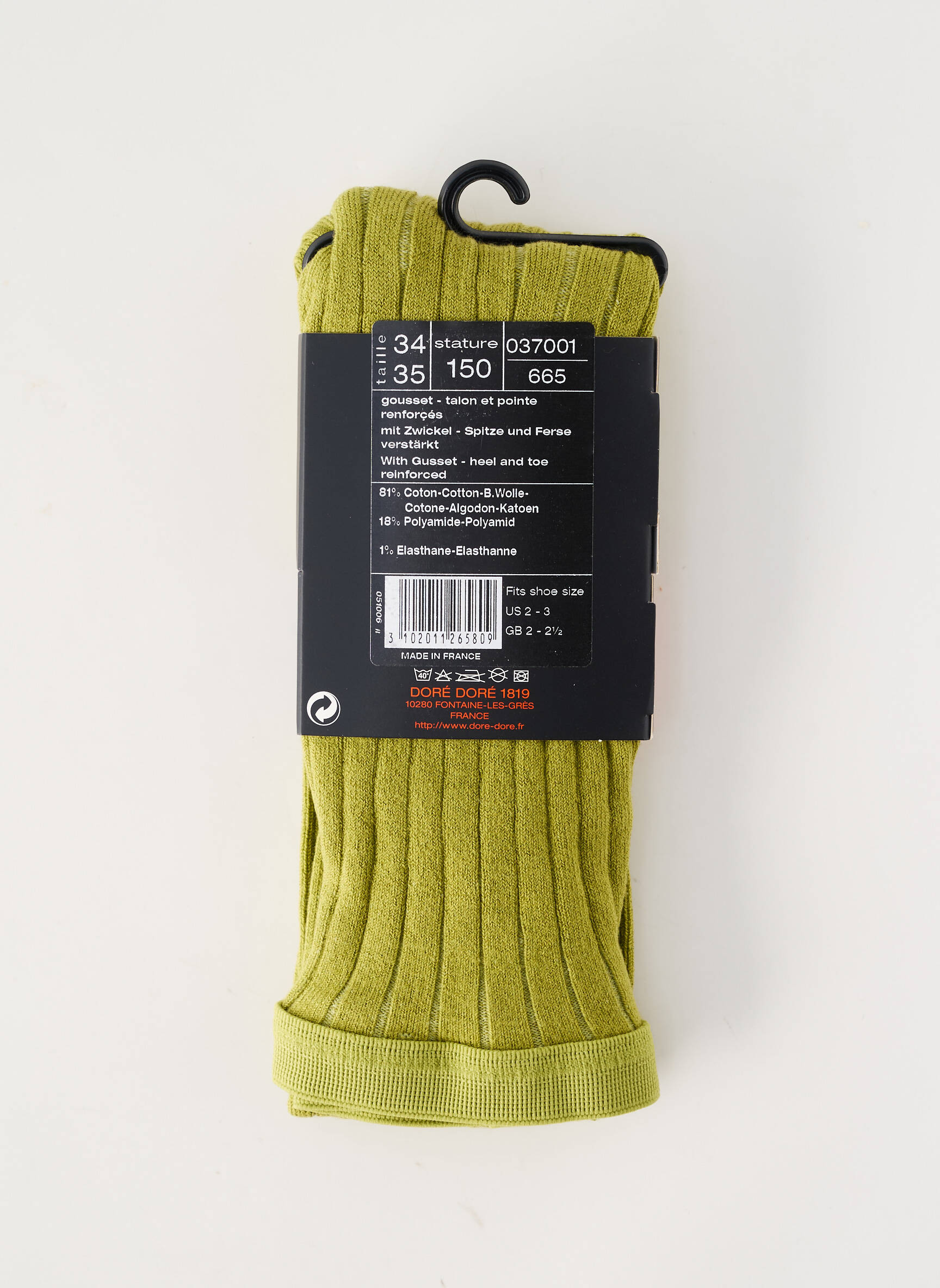 Collants stretch vert clair DORE DORE garçon