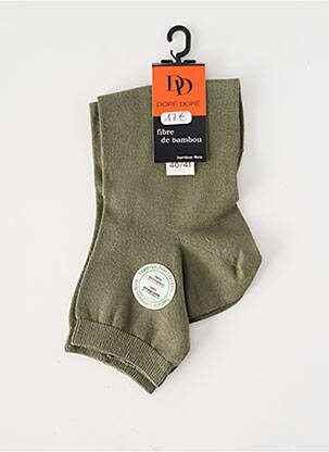 Chaussettes stretch vert DORE DORE homme