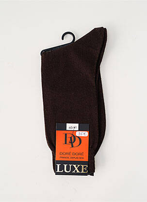Chaussettes stretch marron DORE DORE homme