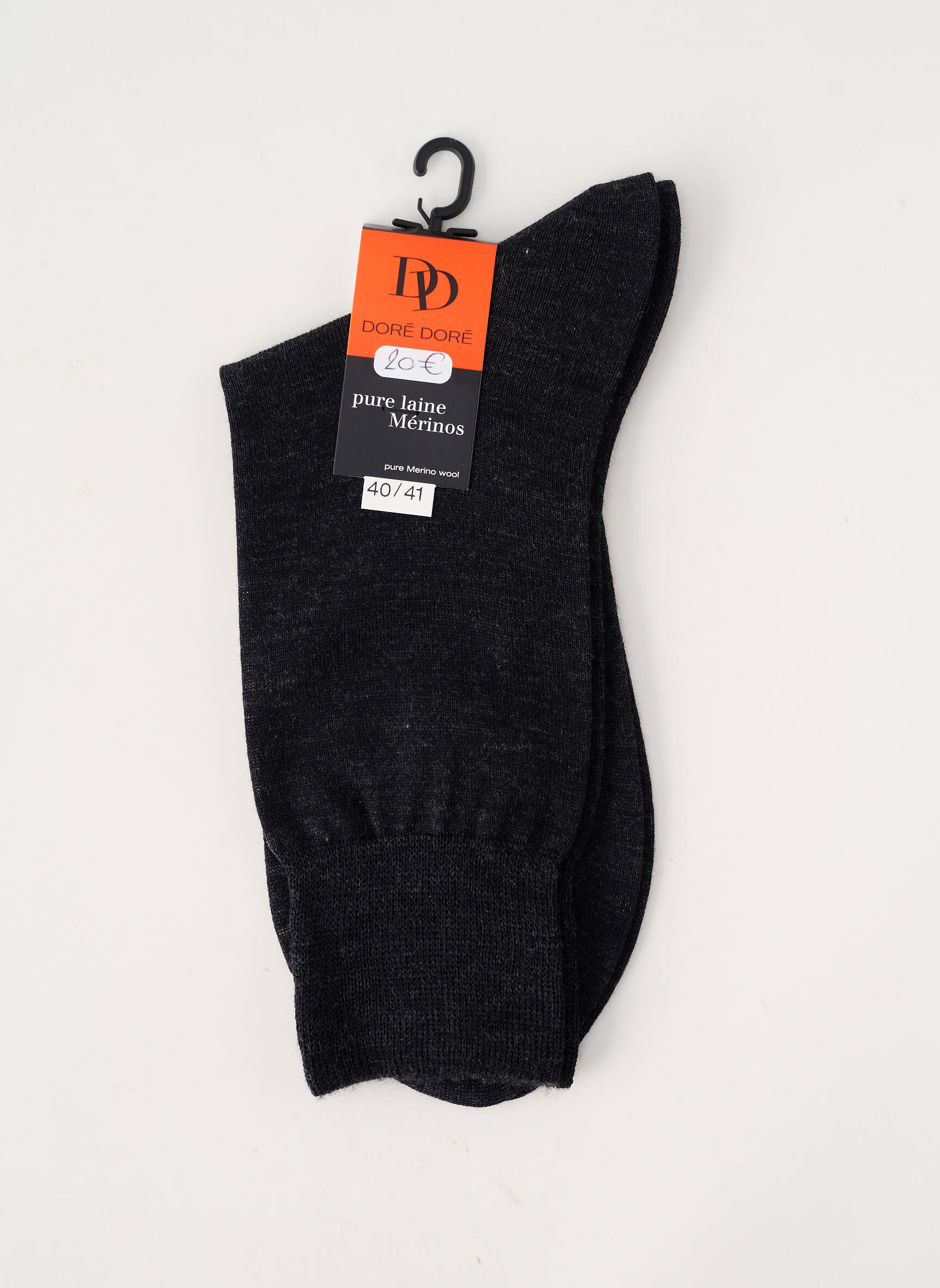 Chaussettes tissage chiné marron DORE DORE homme