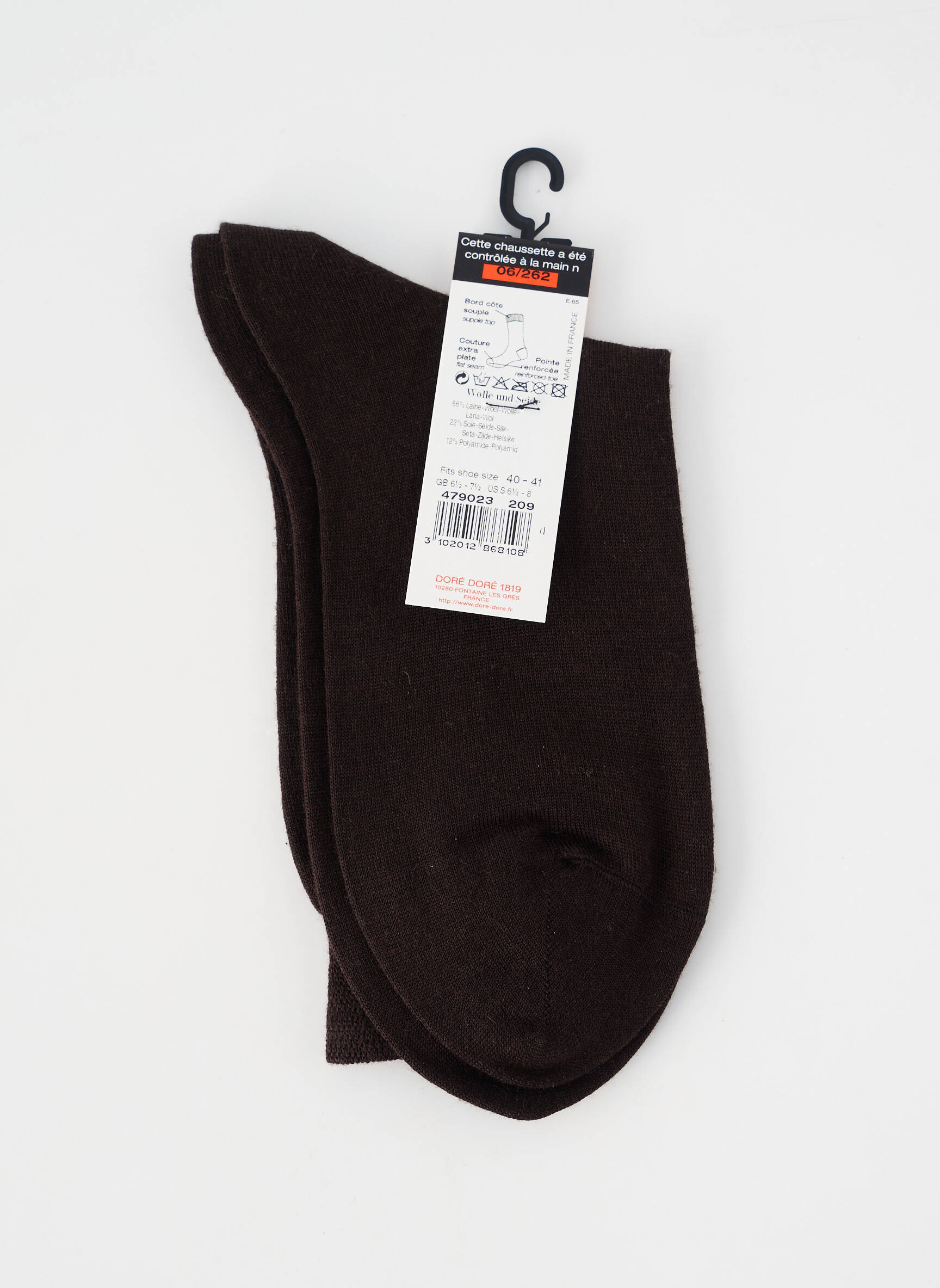 Chaussettes stretch marron DORE DORE homme