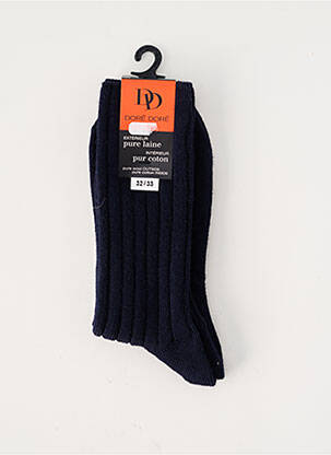 Chaussettes tissage côtelé bleu DORE DORE enfant