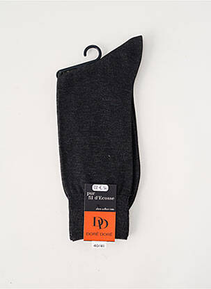 Chaussettes tissage chiné noir DORE DORE homme