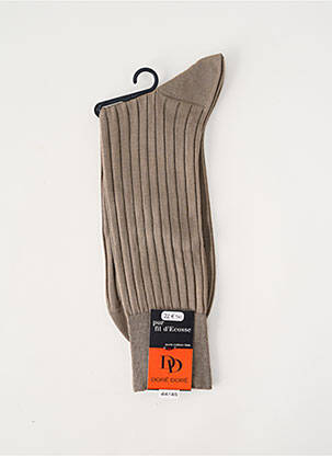 Chaussettes stretch marron DORE DORE homme