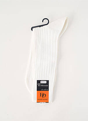 Chaussettes stretch blanc DORE DORE homme