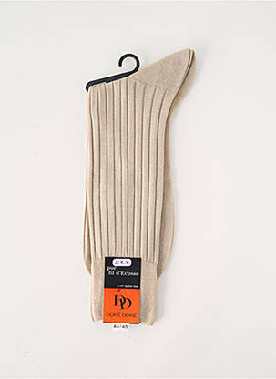 Chaussettes stretch beige DORE DORE homme