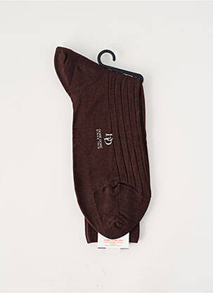 Chaussettes stretch marron fonce DORE DORE homme