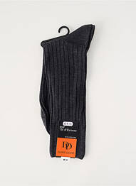 Chaussettes stretch gris fonce DORE DORE homme