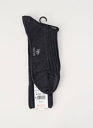Chaussettes stretch gris fonce DORE DORE homme