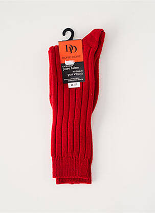 Chaussettes tissage côtelé rouge DORE DORE enfant