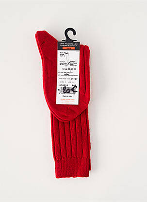 Chaussettes tissage côtelé rouge DORE DORE enfant