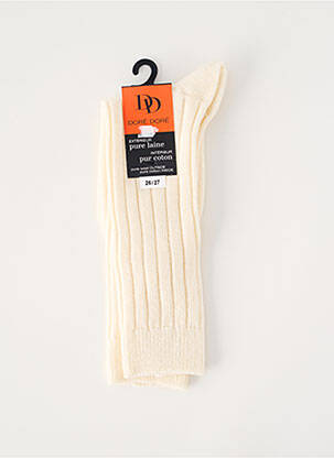 Chaussettes tissage côtelé beige DORE DORE enfant