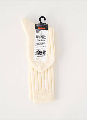 Chaussettes tissage côtelé beige DORE DORE enfant