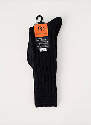 Chaussettes tissage côtelé noir DORE DORE enfant