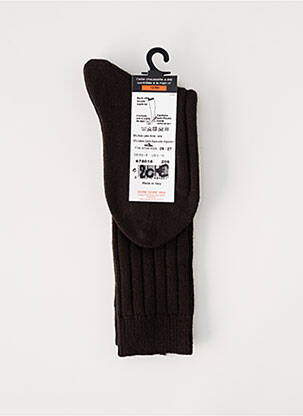 Chaussettes tissage côtelé marron DORE DORE enfant