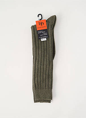 Chaussettes tissage côtelé vert DORE DORE enfant