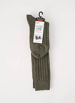 Chaussettes tissage côtelé vert DORE DORE enfant