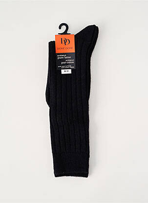 Chaussettes tissage côtelé noir DORE DORE enfant