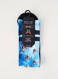 Chaussettes imprimé fantaisie bleu PULL IN homme