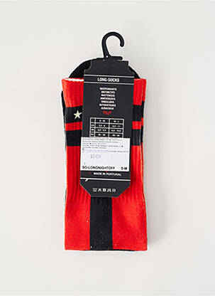 Chaussettes imprimé fantaisie rouge PULL IN homme