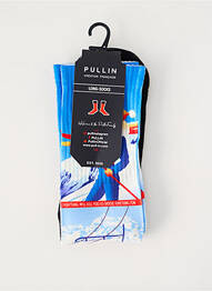Chaussettes imprimé fantaisie bleu PULL IN homme