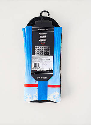 Chaussettes imprimé fantaisie bleu PULL IN homme