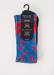 Chaussettes imprimé fantaisie bleu PULL IN homme