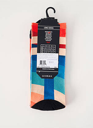 Chaussettes imprimé fantaisie bleu PULL IN homme