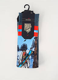 Chaussettes imprimé fantaisie bleu PULL IN homme