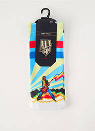 Chaussettes imprimé fantaisie bleu PULL IN homme