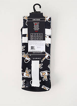 Chaussettes imprimé fantaisie noir PULL IN homme