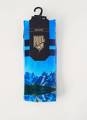 Chaussettes imprimé fantaisie bleu PULL IN homme