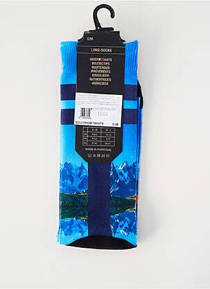 Chaussettes imprimé fantaisie bleu PULL IN homme