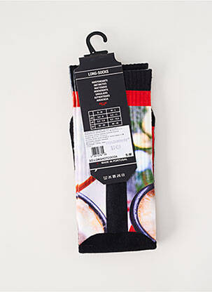 Chaussettes imprimé fantaisie blanc PULL IN homme