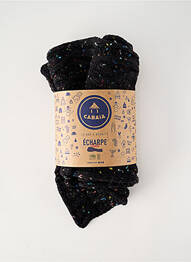 Echarpe maille tricot noir CABAÏA homme