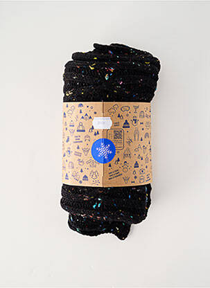 Echarpe maille tricot noir CABAÏA homme