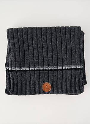 Echarpe tissage chiné gris CABAÏA homme